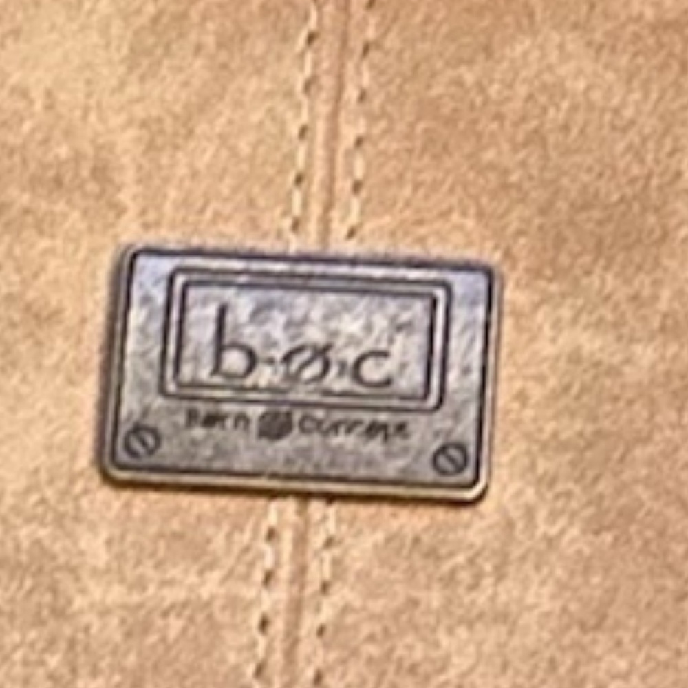 B.O.C. (Born Concept) Crossbody Shoulder Bag in Brown and Tan Faux Leather NWOT - Picture 3 of 5